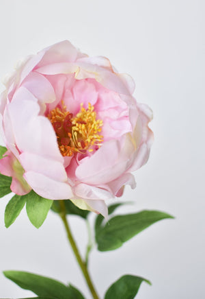 House by JSD 22" Faux Pink Peony Stem - view 6