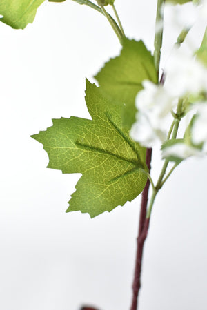 House by JSD 34" Faux White Snowball Hydrangea Stem - view 4