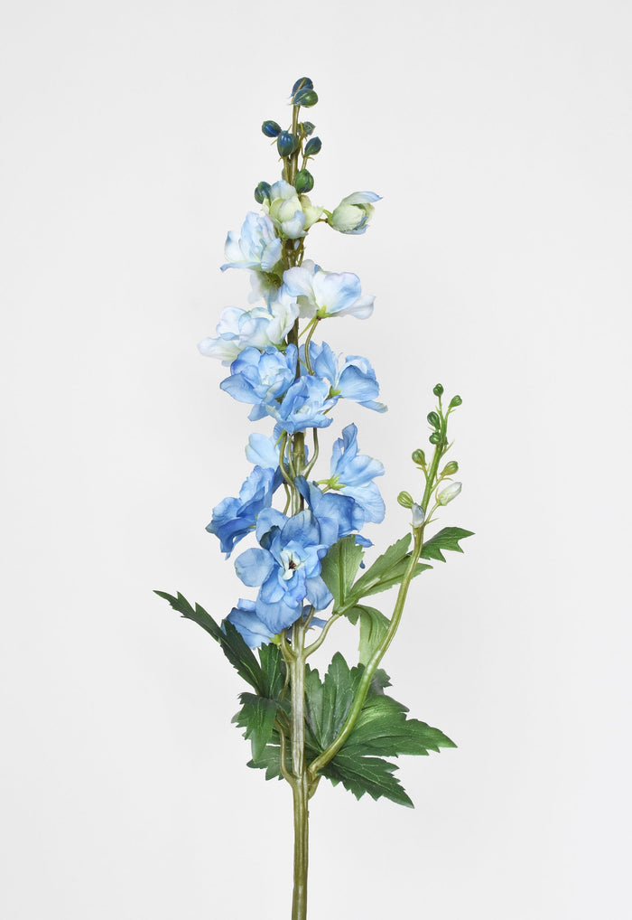 House by JSD 35" Faux Light Blue Delphinium Stem