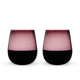 Segunda Vida Rosado Stemless Wine Glasses