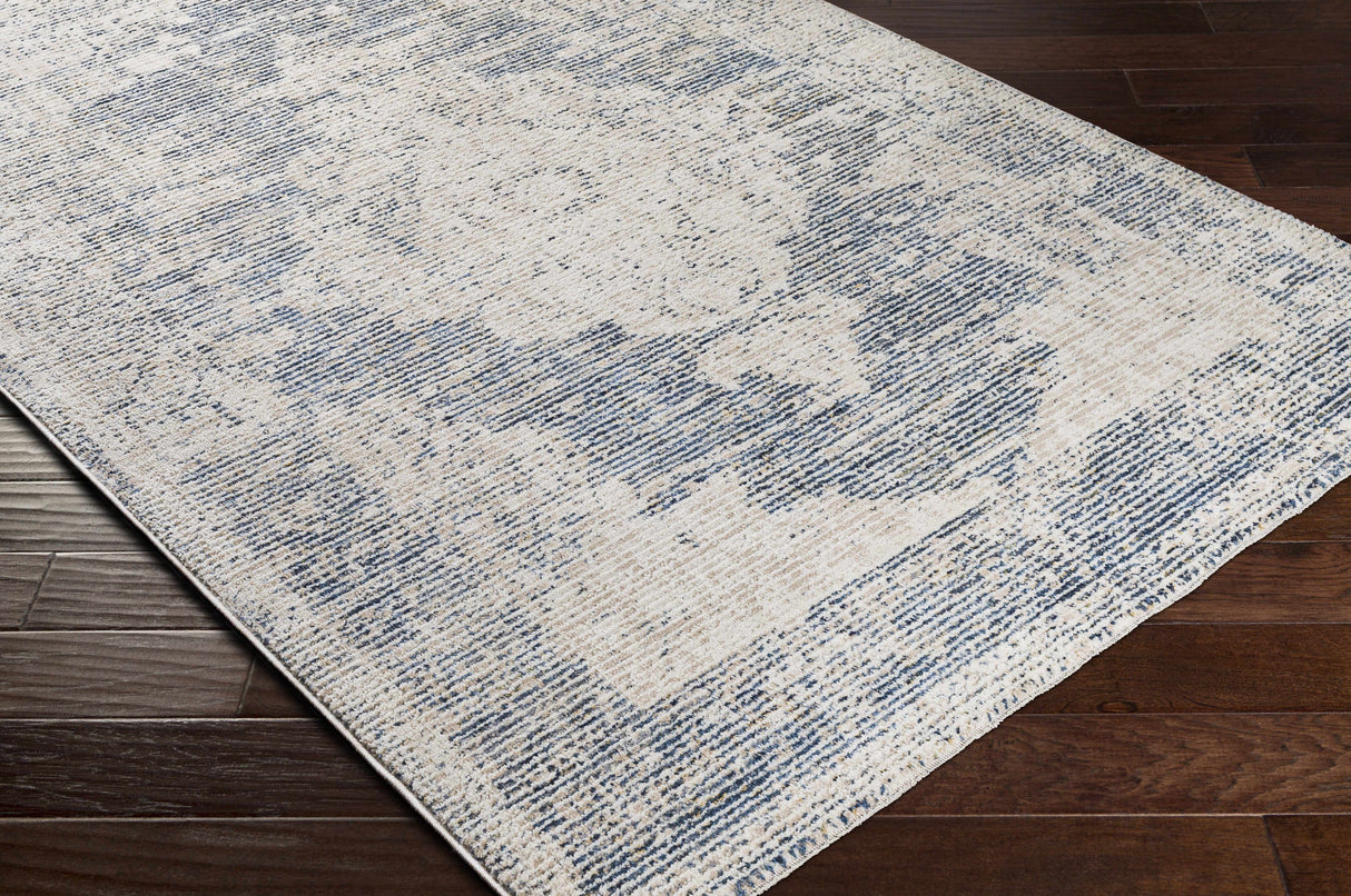 Herricks Denim Medallion Area Rug - Clearance