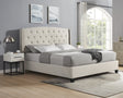 HZ 3-Piece Upholstered Bedroom Set with Tufted Wingback Bed