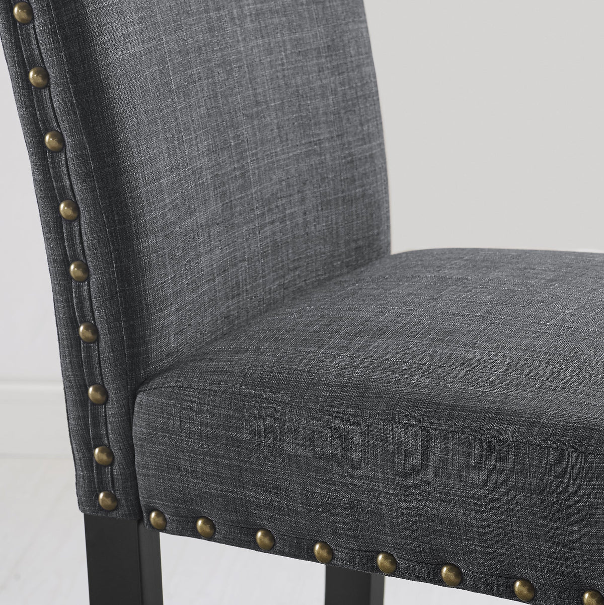 HZ Eleanor Upholstered Dining Chairs with Nailhead Trim - view 9