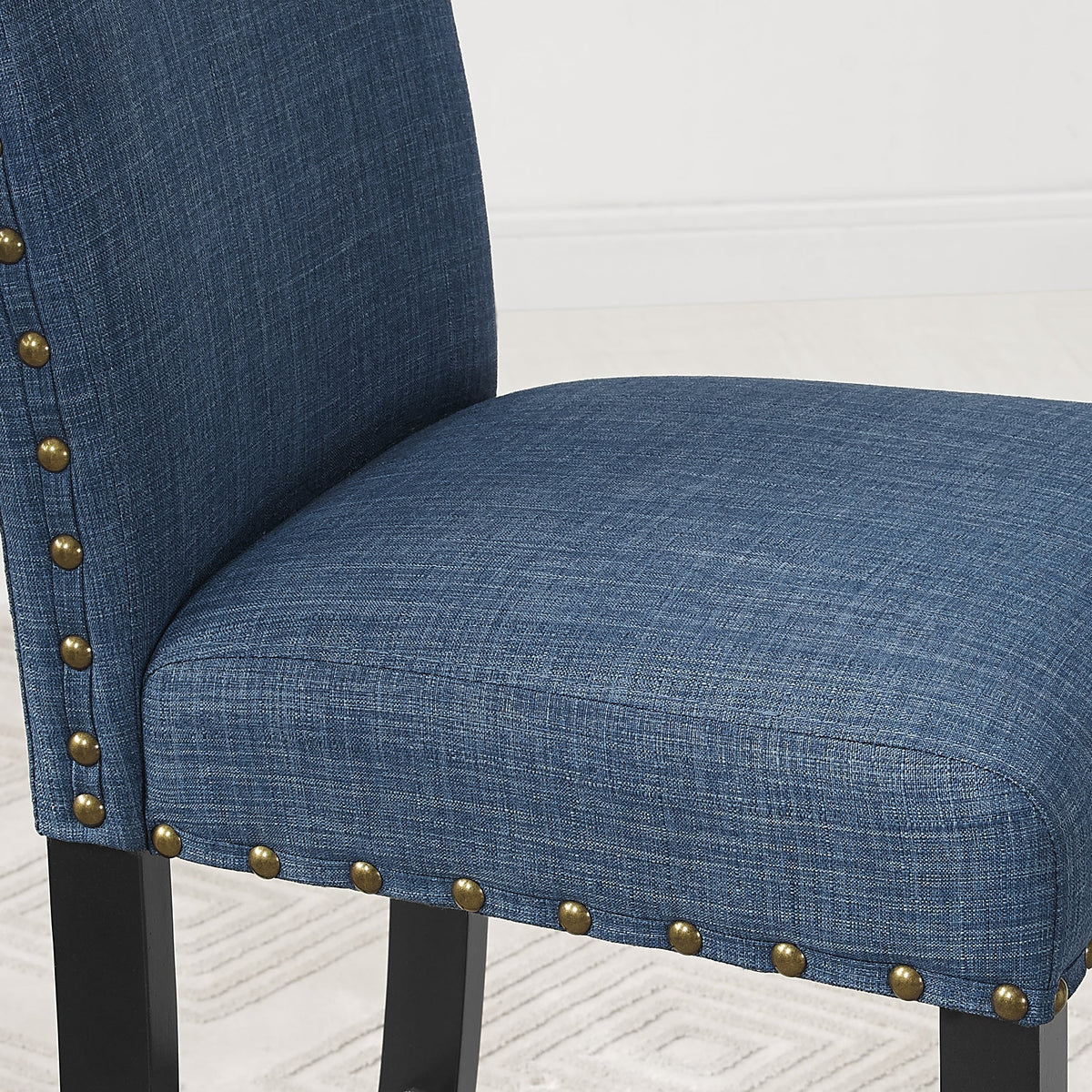 HZ Eleanor Upholstered Dining Chairs with Nailhead Trim - view 14