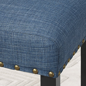 HZ Eleanor Upholstered Dining Chairs with Nailhead Trim - view 2