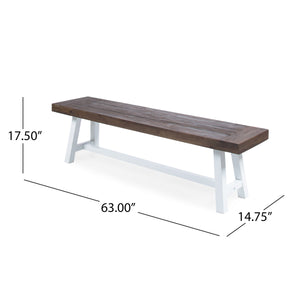 Outdoor Acacia Wood Bench