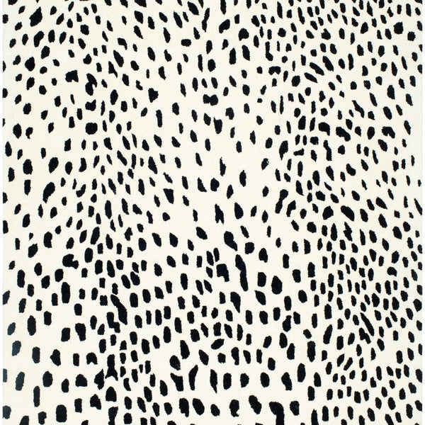 Athena White Giraffe Print Wool Rug