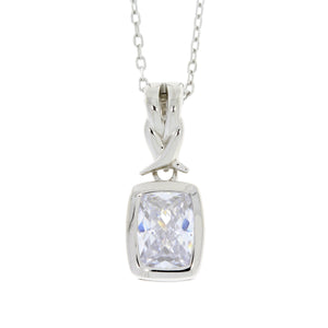 Cubic Zirconium Fashion Pendants Sterling Silver