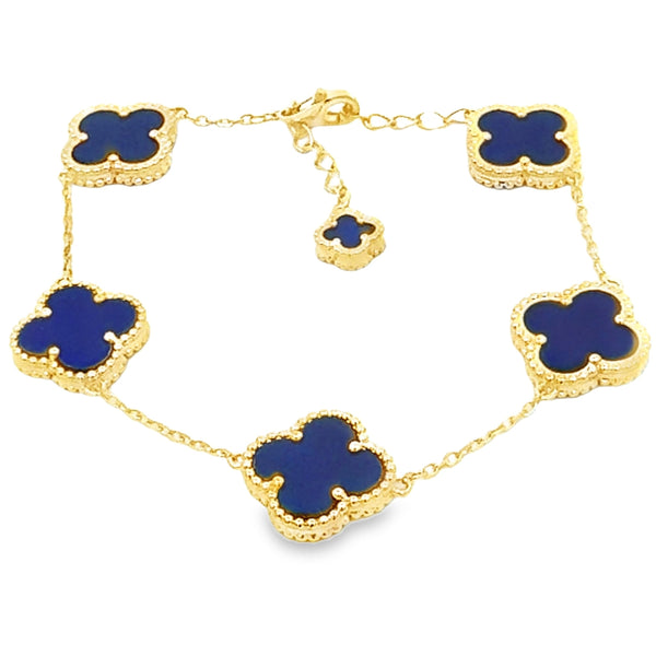 Lapis Lazuli Bracelet Sterling Silver