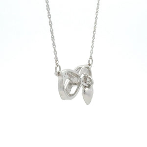 .04ct Diamond Cross Religious Pendant Sterling Silver
