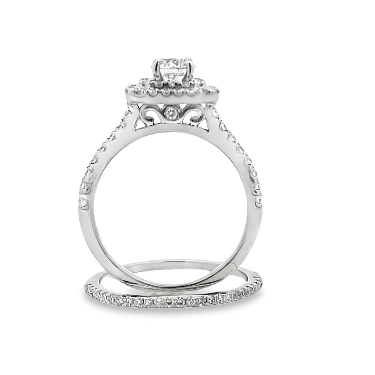 Lab Grown Diamond Fashion band rings 14KT White Gold