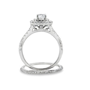 Lab Grown Diamond Fashion band rings 14KT White Gold