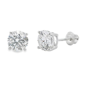 2.00ct Lab Grown Diamond Stud Earrings 14KT White Gold