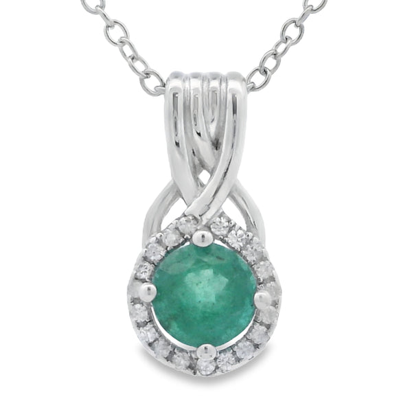 .58ct Emerald Zircon Fashion Pendants Sterling Silver