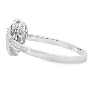 .46ct Quartz Diamond Ring 10KT White Gold