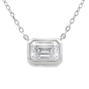 .85ct Moissanite Pendant Sterling Silver