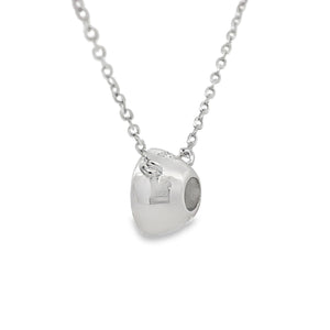 1.00ct Lab Grown Diamond Pendant Sterling Silver