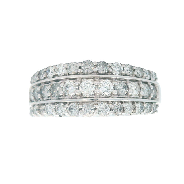 1.00ct Diamond Wedding Band Ring 10KT White Gold