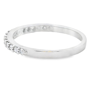 .25ct Diamond Wedding Band Ring 14KT White Gold