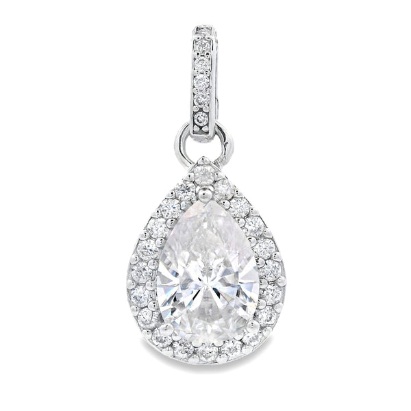 4.23ct Moissanite Fashion Pendants Sterling Silver