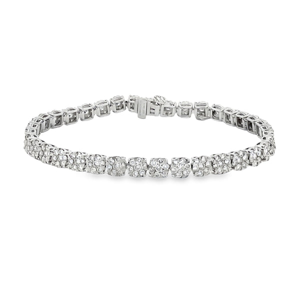 Lab Grown Diamond Tennis Bracelet 10KT White Gold