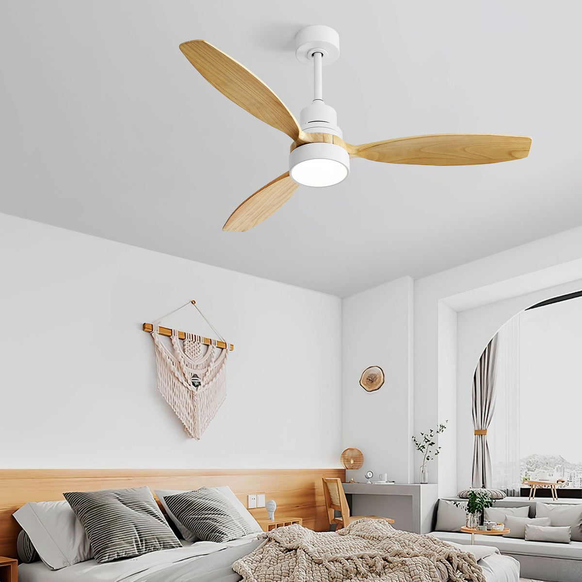 Indoor Ceiling Fan with Dimmable LED Light and 6-Speed Remote - view 2