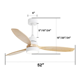 Indoor Ceiling Fan with Dimmable LED Light and 6-Speed Remote - view 4