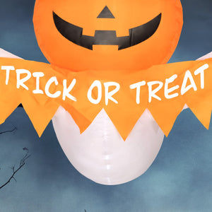 Inflatable Halloween Ghost Window Sticker with LED Lights - view 2