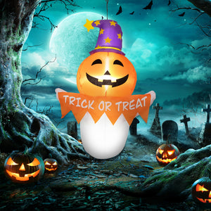 Inflatable Halloween Ghost Window Sticker with LED Lights - view 8