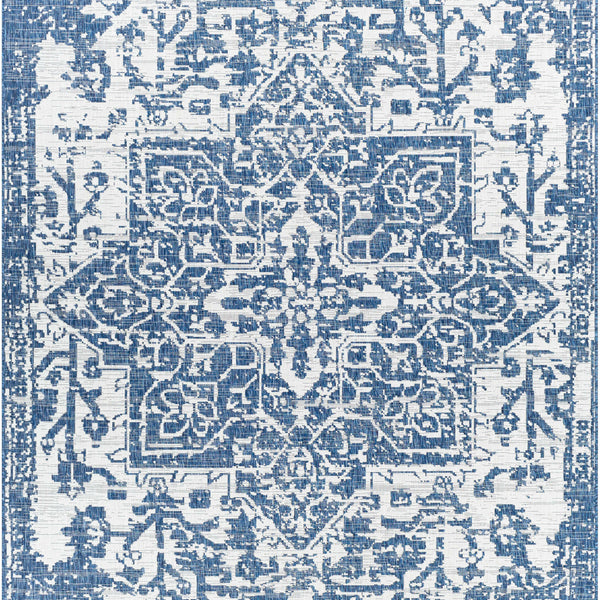 Dark Blue Kilmacolm Indoor & Outdoor Area Rug - Clearance