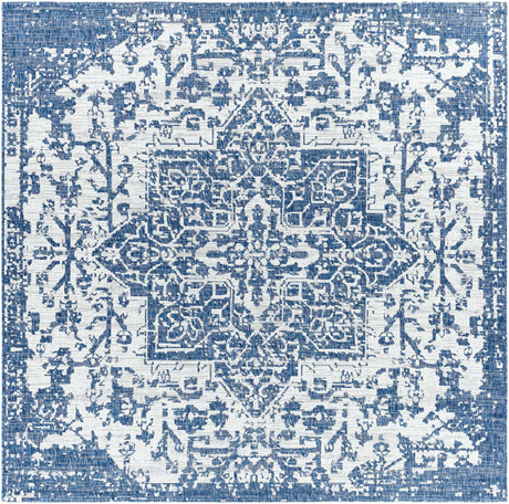 Dark Blue Kilmacolm Indoor & Outdoor Area Rug - Clearance