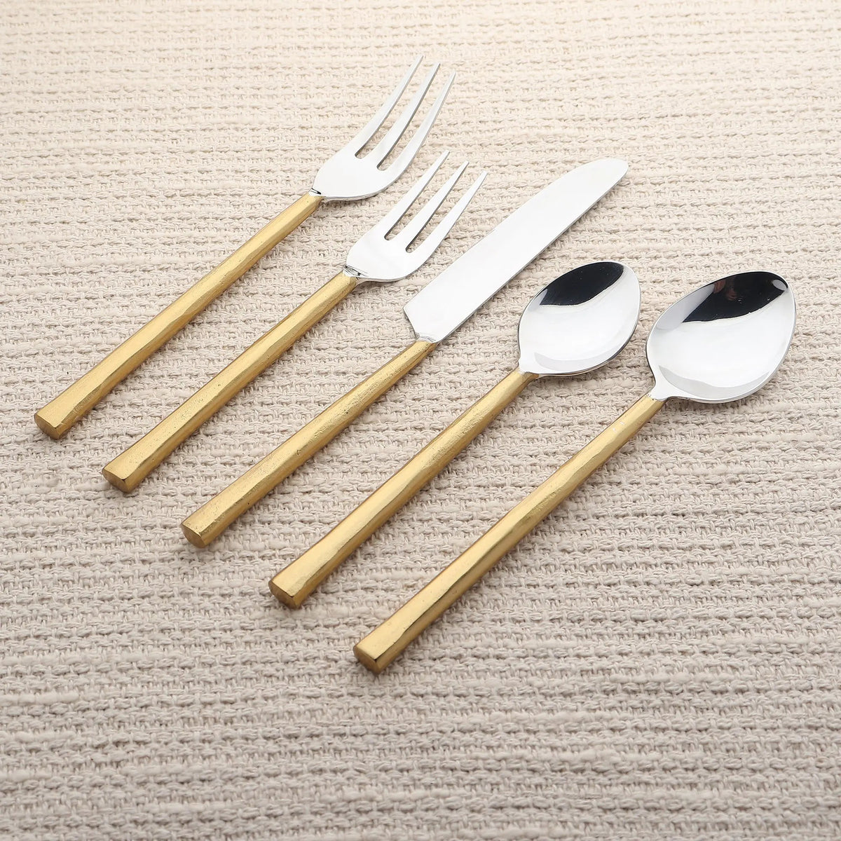 INOX Artisans Sundance Flatware, 5-Pc. Place Setting in Gold