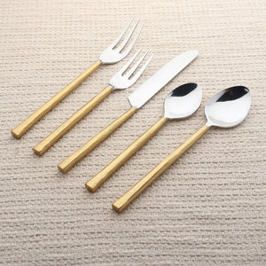 INOX Artisans Sundance Flatware, 5-Pc. Place Setting in Gold