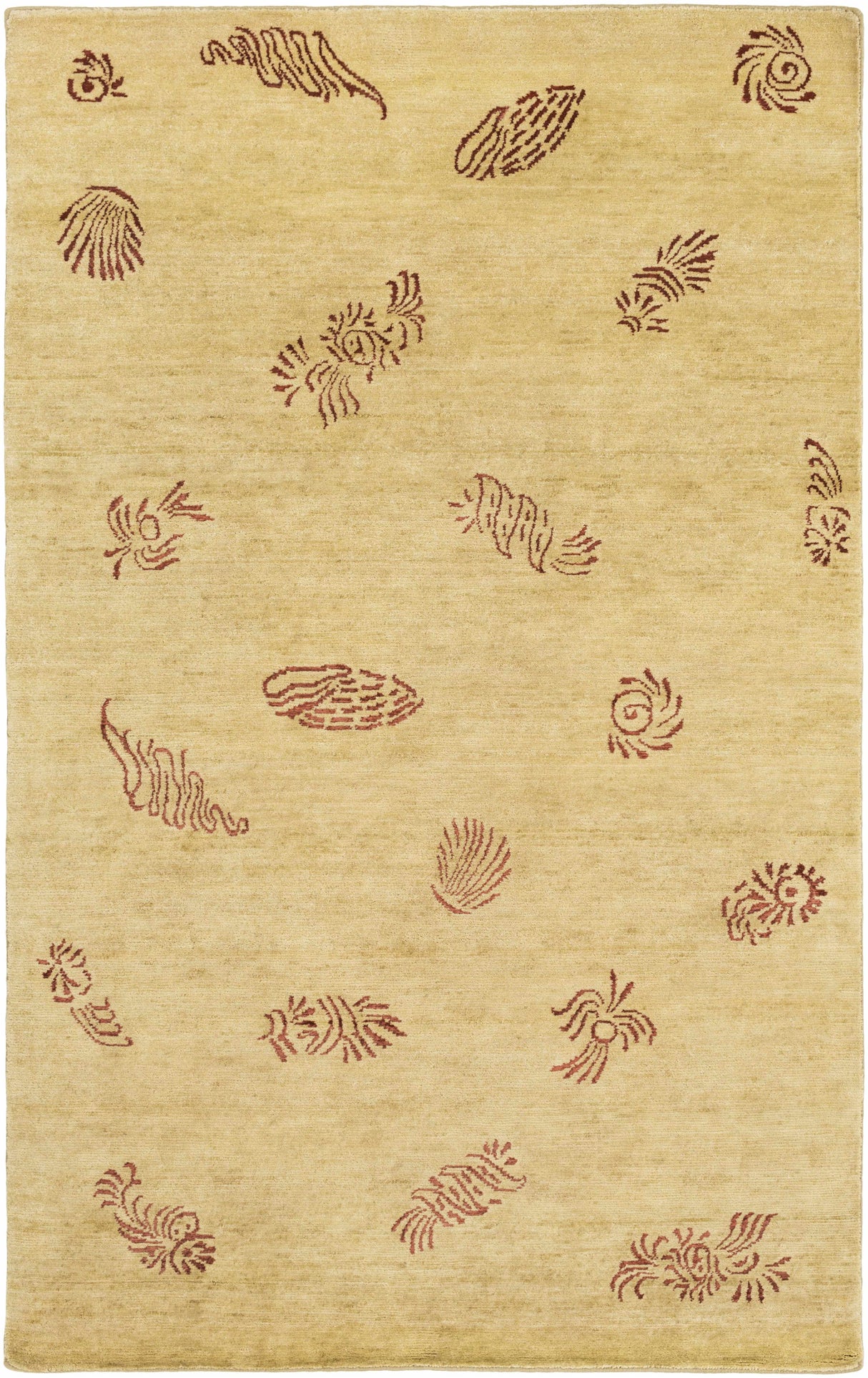 Yellow Premium Thick Wool Rug - Clearance