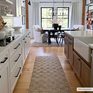 Ionut Checkered Jute Area Rug