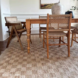 Ionut Checkered Jute Area Rug
