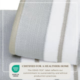Decorative Cotton Stripe Bath Towel Set - Noelle Collection