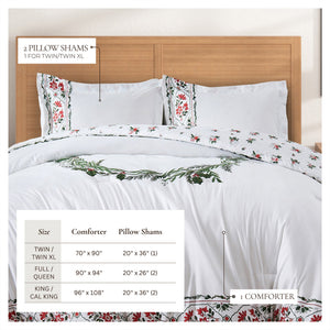 Reversible Christmas Comforter and Sham Set - Holiday / Lodge Odette Collection