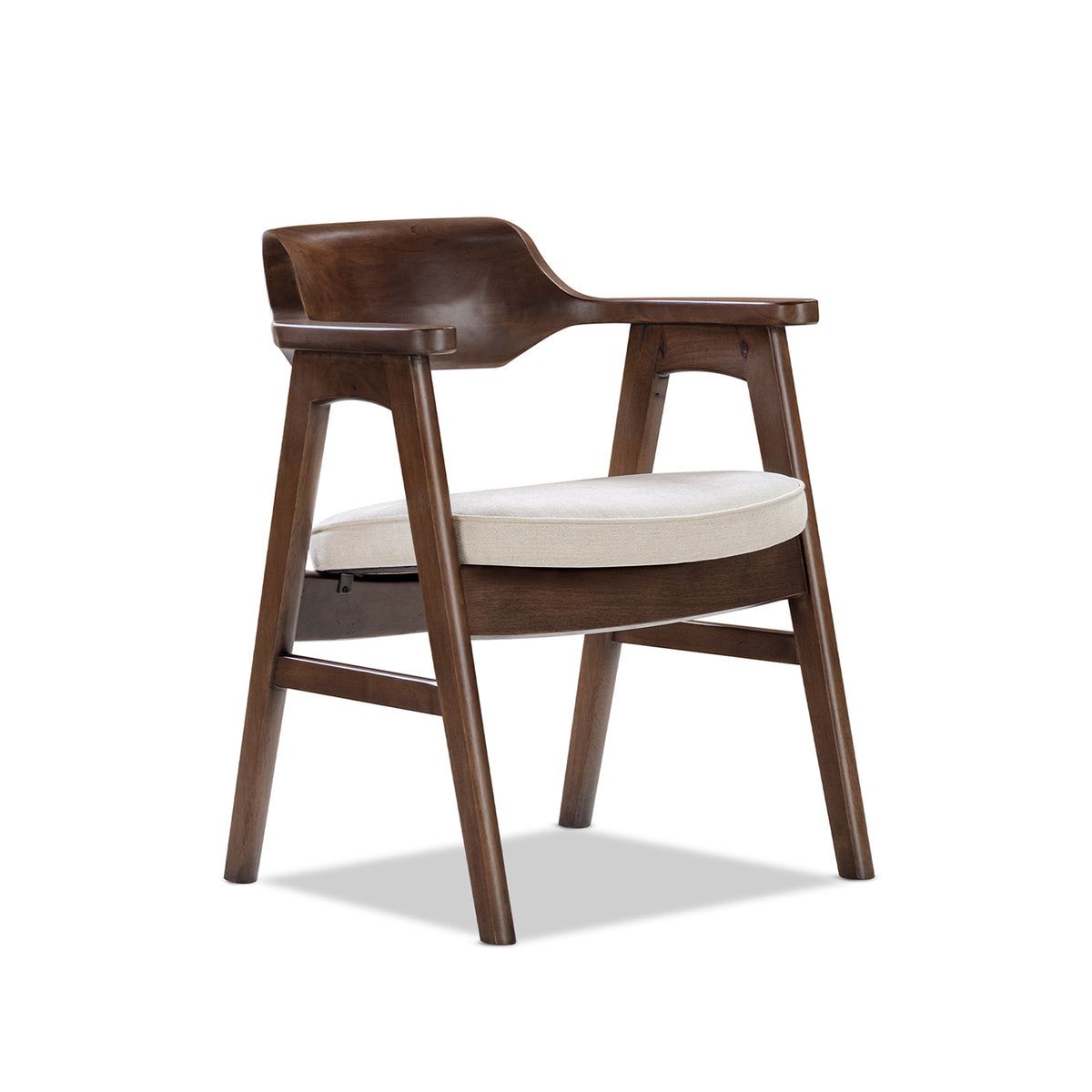 Jennifer Taylor Home Curved Reclaimed Pine Dining Arm Chair with Barrel Back - view 7