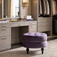 Jennifer Taylor Home Tufted Round Ottoman with Nailhead Accents