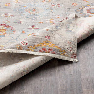 Jetson Floral Rug with Fringes - Clearance