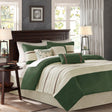 JLA 7 Piece Faux Suede Comforter Set with Hypoallergenic Filling