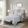 JLA Full/Queen Back Print Long Fur Comforter Mini Set with Reversible Faux Fur