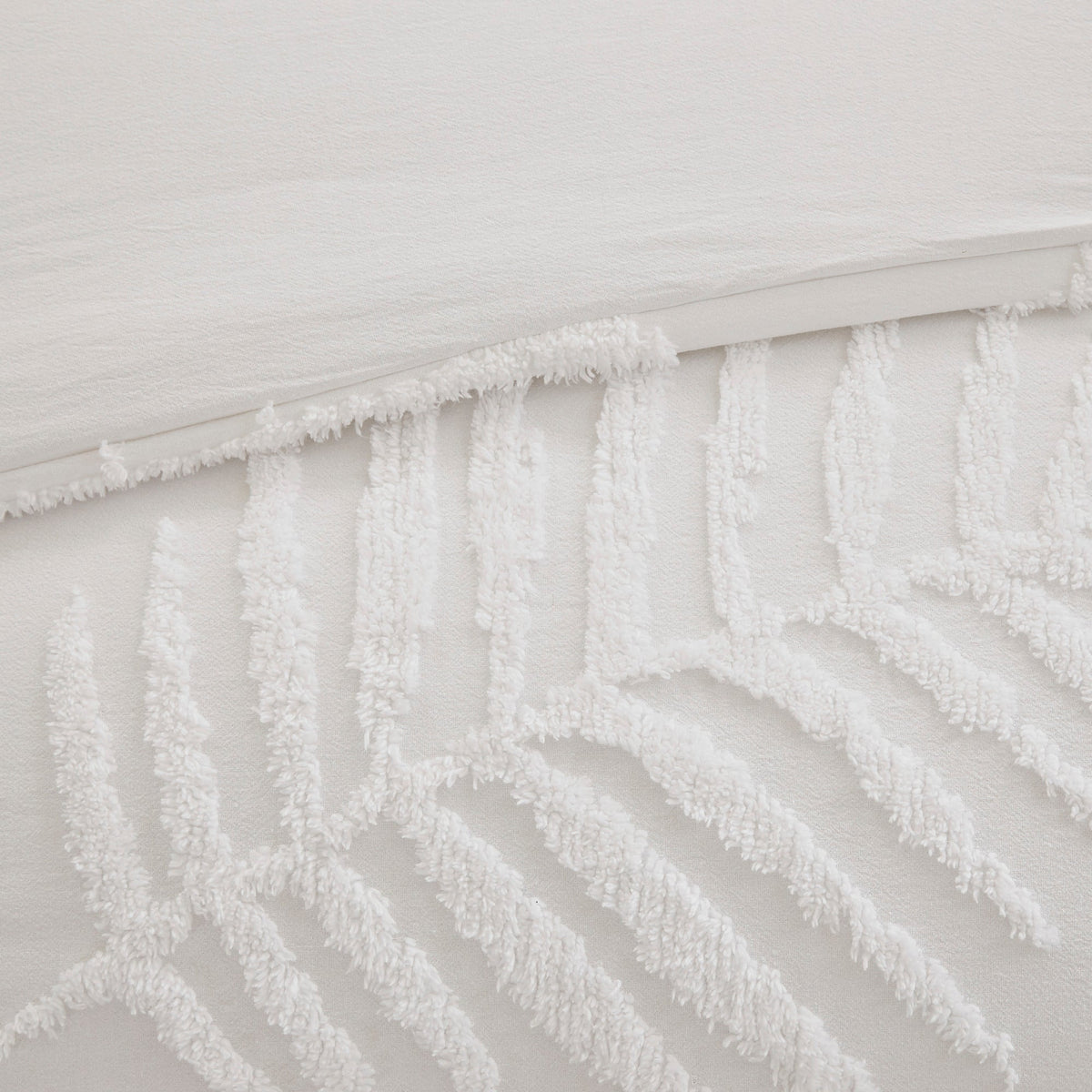 JLA Tufted Cotton Chenille Palm Comforter Set with Palm Leaf Design - view 10