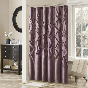 JLA Tufted Semi-Sheer Shower Curtain with Textured Tufting