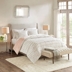JLA Twin/Twin XL Back Print Long Fur Comforter Mini Set
