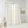JLA Twist Tab Lined Window Curtain Panel with Faux Silk Sheen