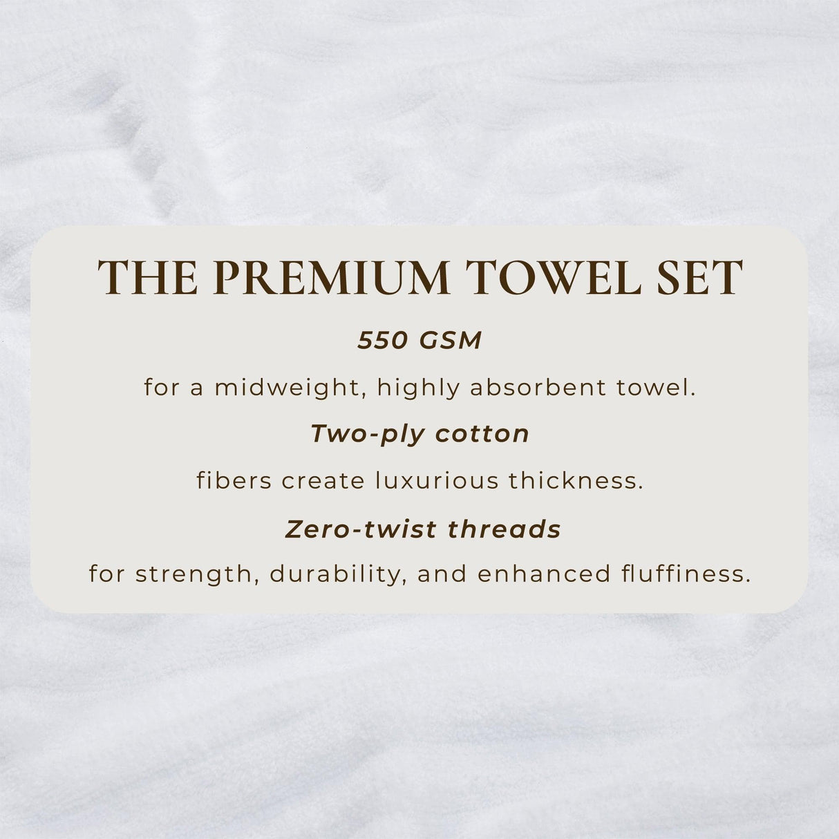 Luxury Cotton Towels - Karina Collection