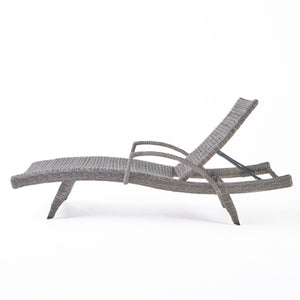 Crete Wicker Chaise Lounge