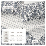Coastal Printed Cotton Quilt Set - Bernice Collection